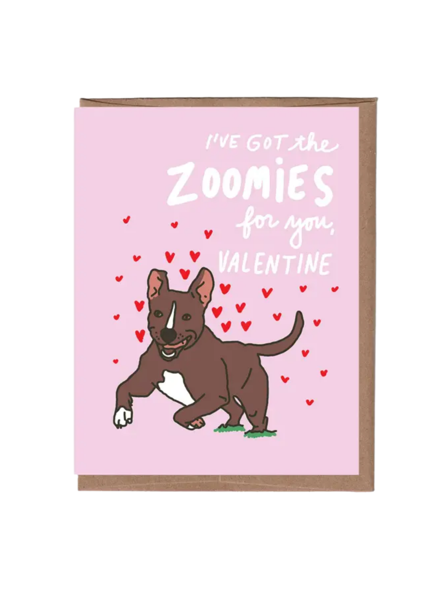 La Familia Green Valentine's Day Card - Zoomies