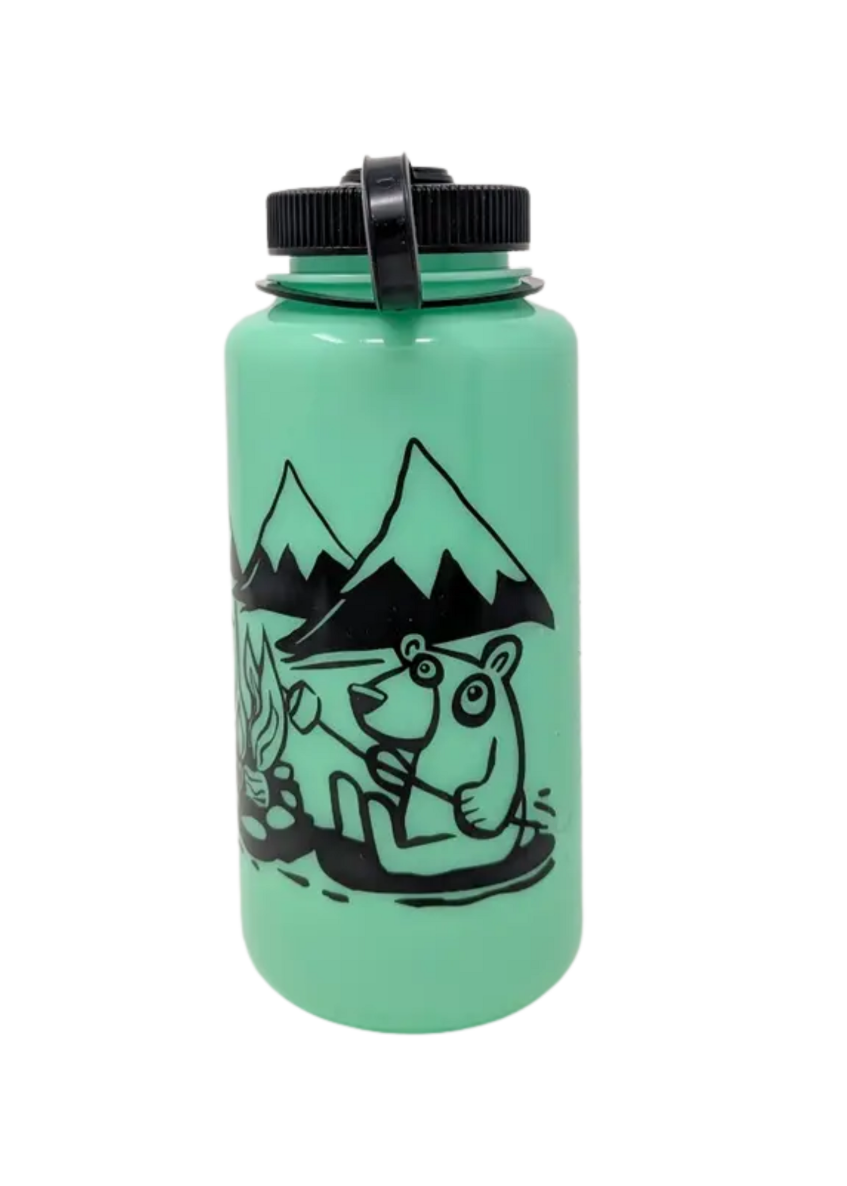 It's A Henry Bears Roasting Marshmallows Glow-In-The-Dark Water Bottle