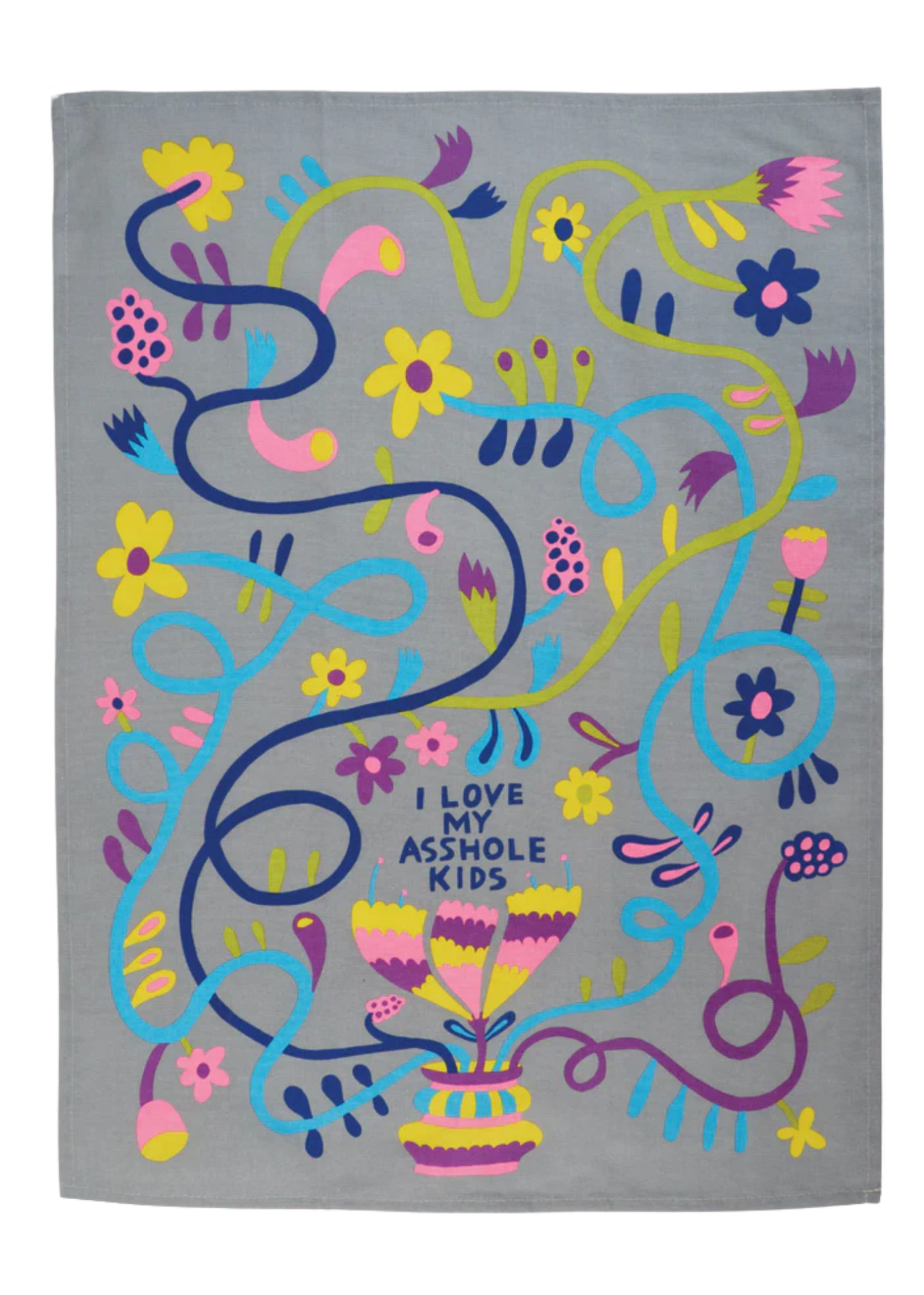 Blue Q I Love My Asshole Kids Dish Towel