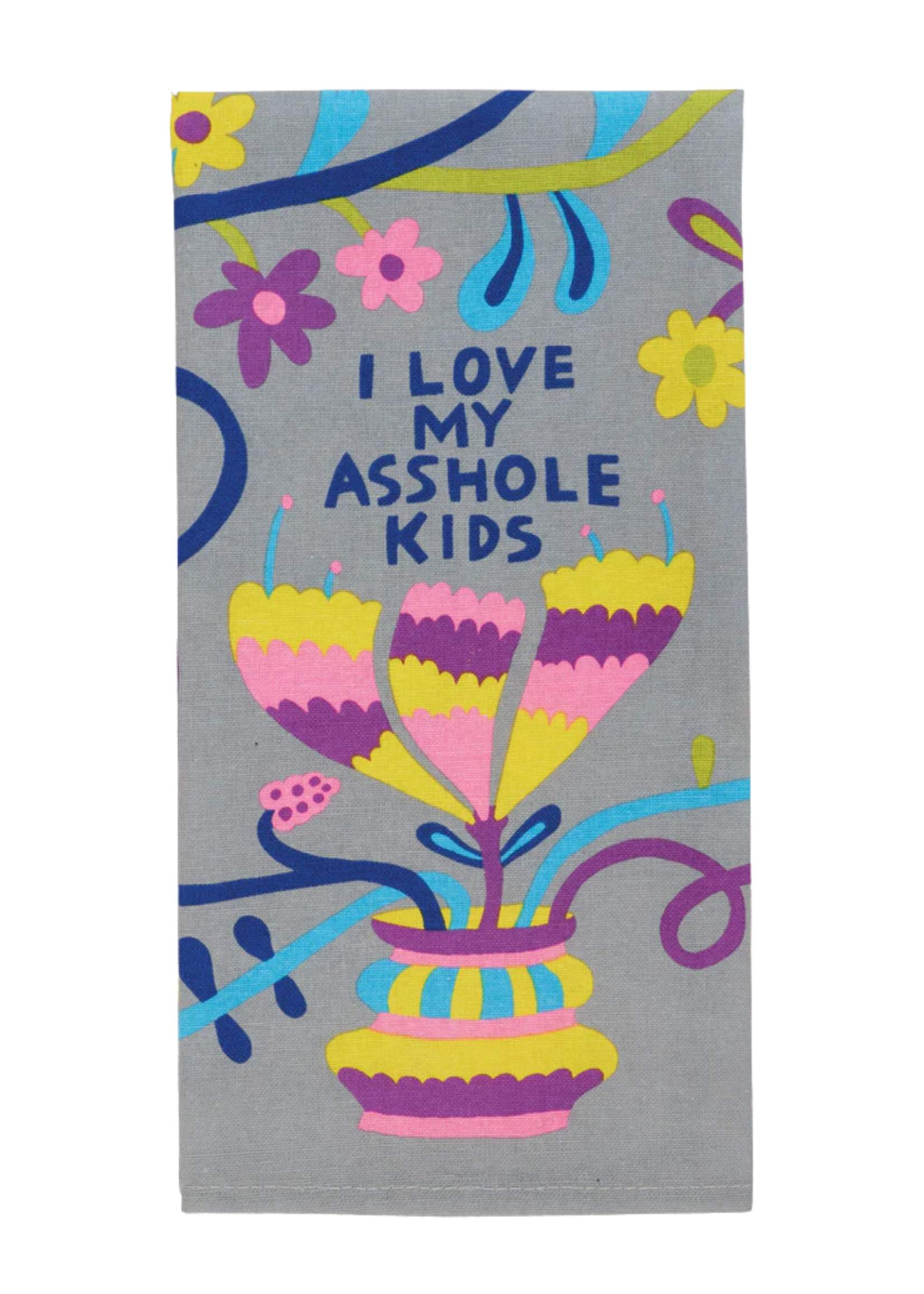 Blue Q I Love My Asshole Kids Dish Towel