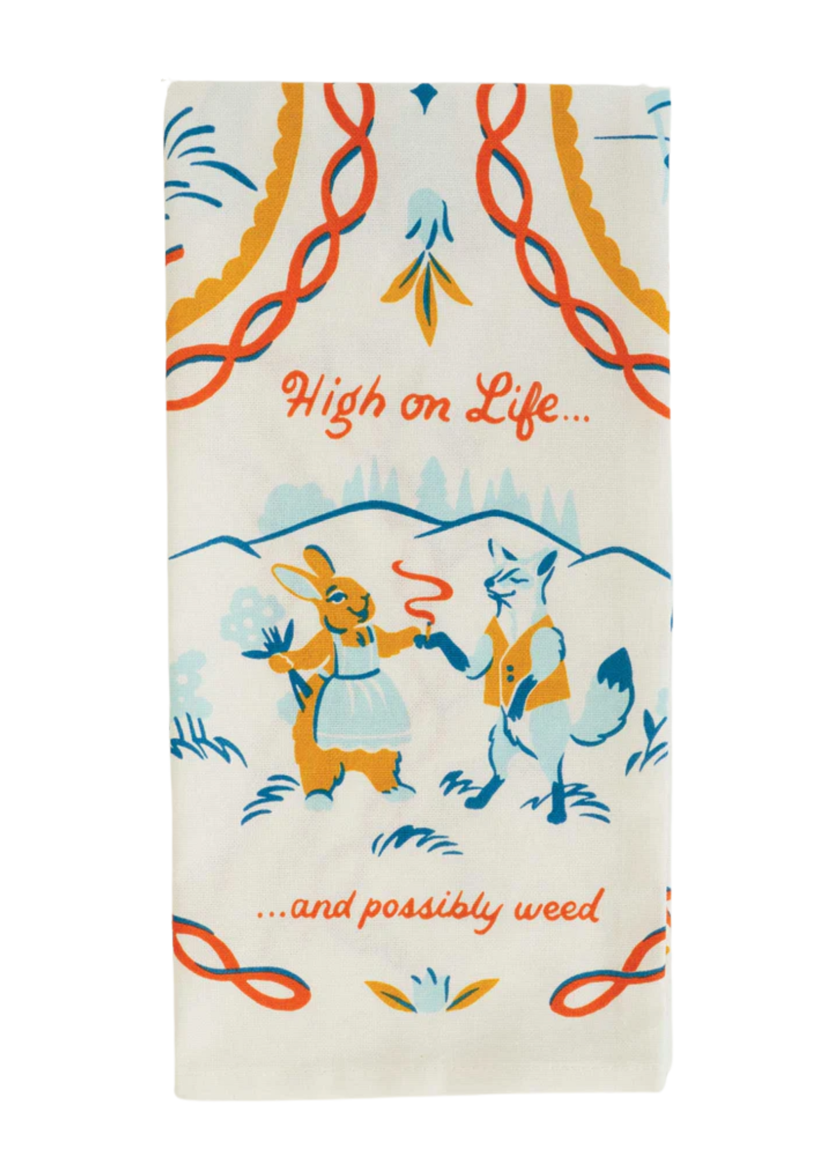 Blue Q High On Life...And Possibly Weed Dish Towel