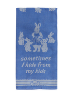 Blue Q Sometimes I Hide From My Kids Dish Towel