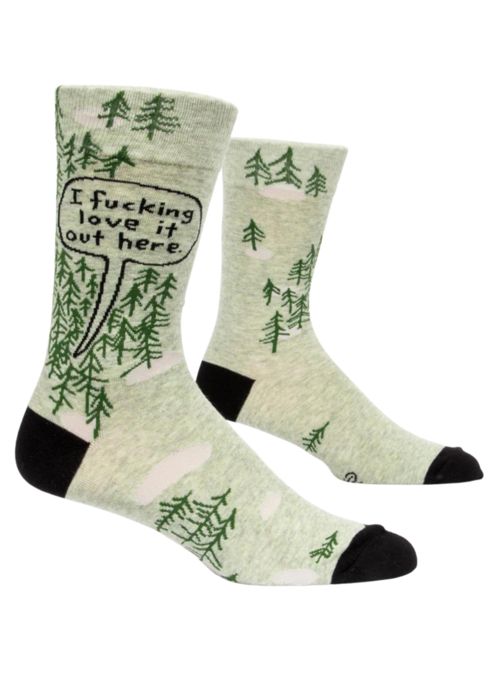 Blue Q  I Fucking Love it Out Here Men's Socks