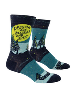 Blue Q Dragons and Wizards And Shit Men's Socks