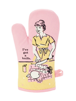 Blue Q I've Got A Knife Oven Mitt