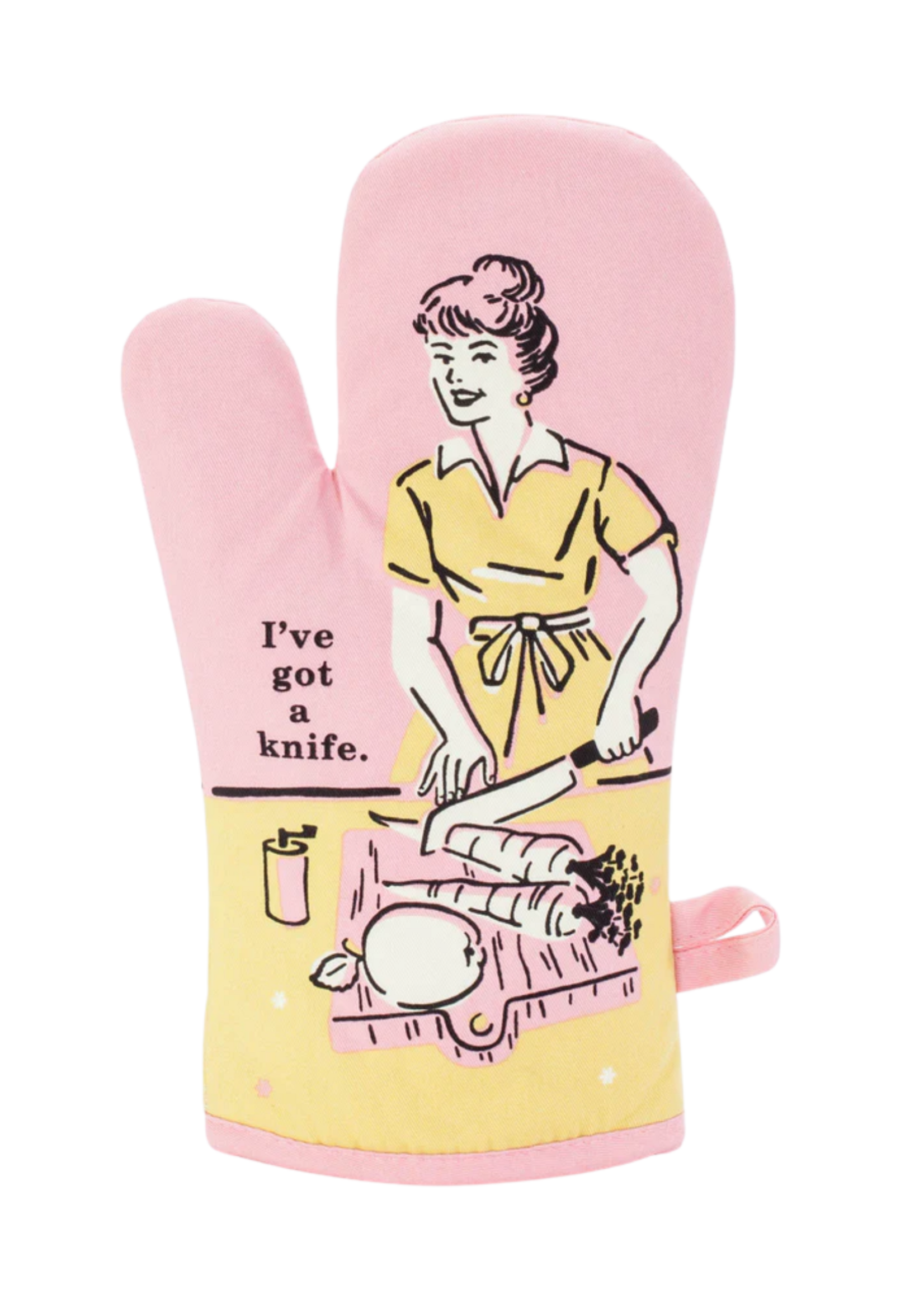 Blue Q I've Got A Knife Oven Mitt