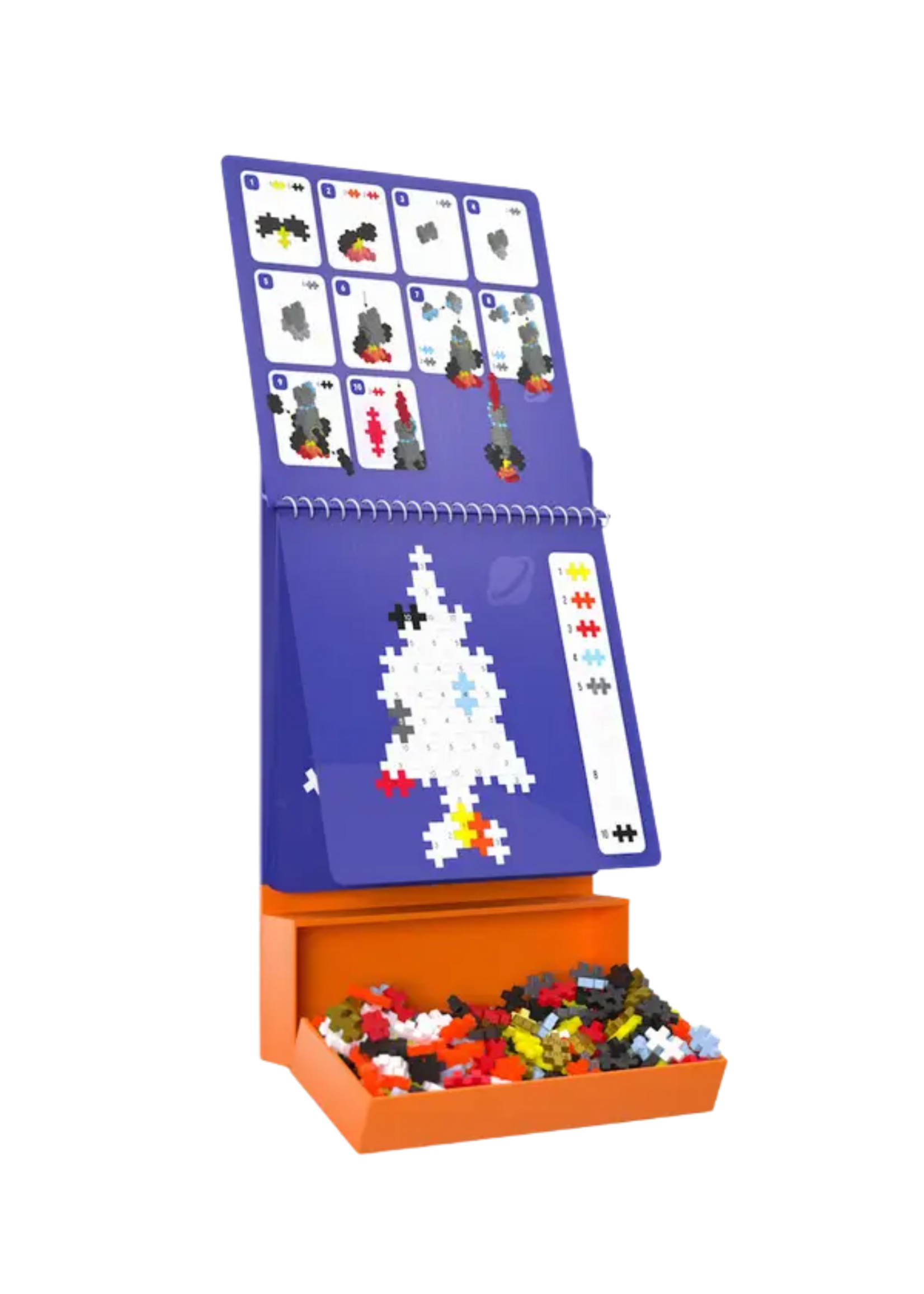 Plus Plus USA Space Puzzle By Number Activity Pad