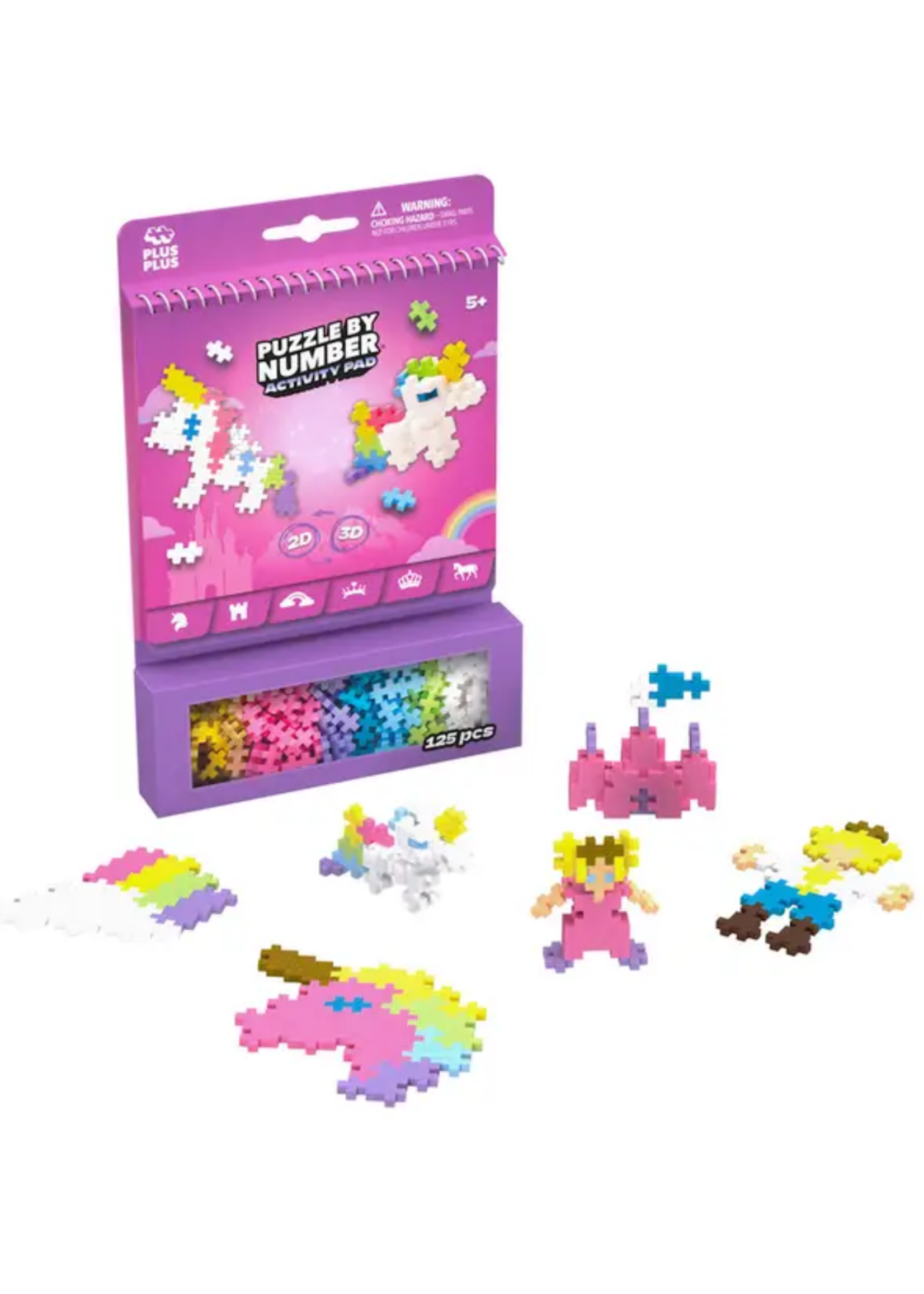 Plus Plus USA Fairy Tale Puzzle By Number Activity Pad