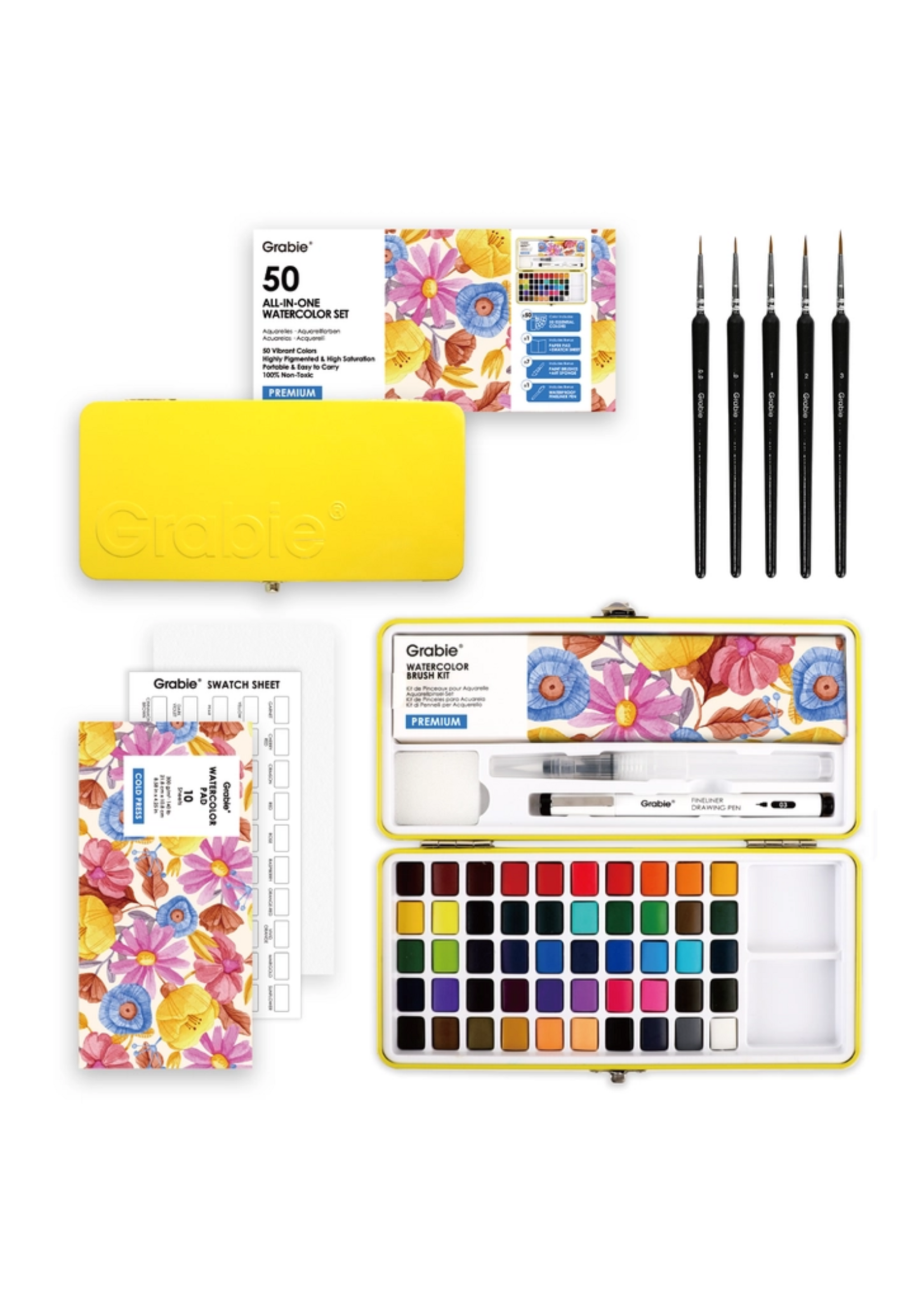 Grabie Watercolor Set of 50