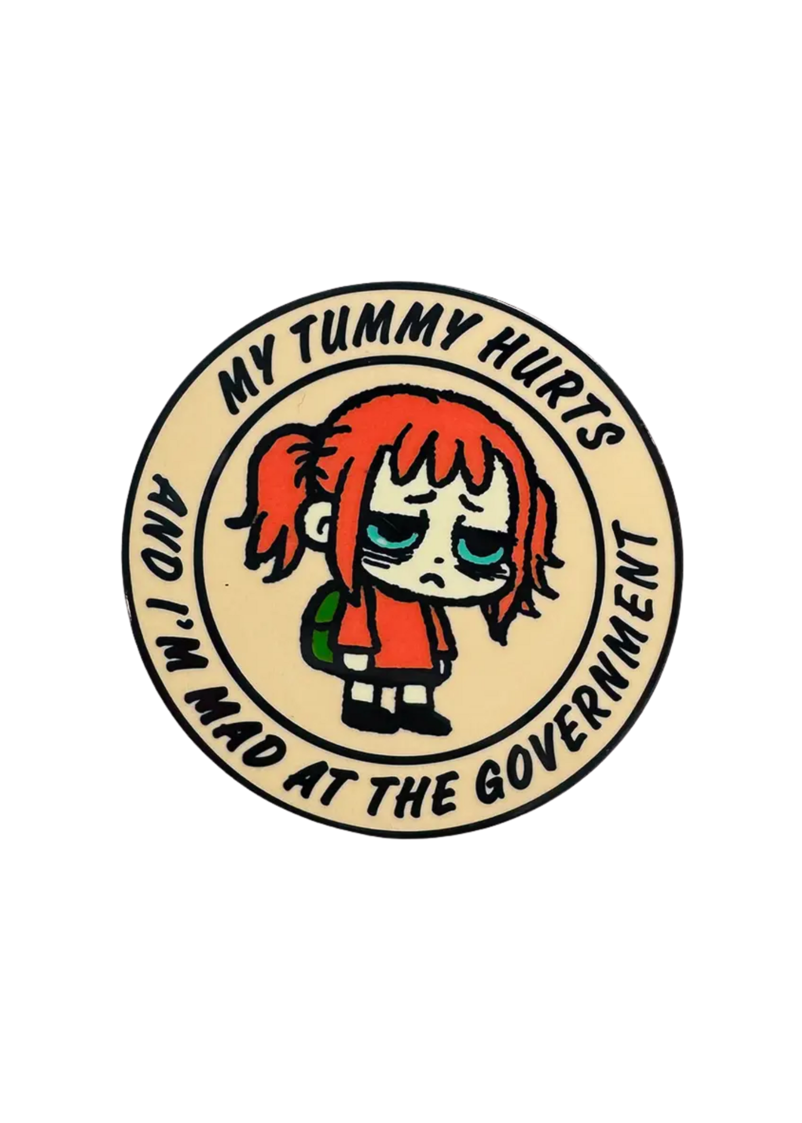 Strike Gently Co My Tummy Hurts Enamel Pin