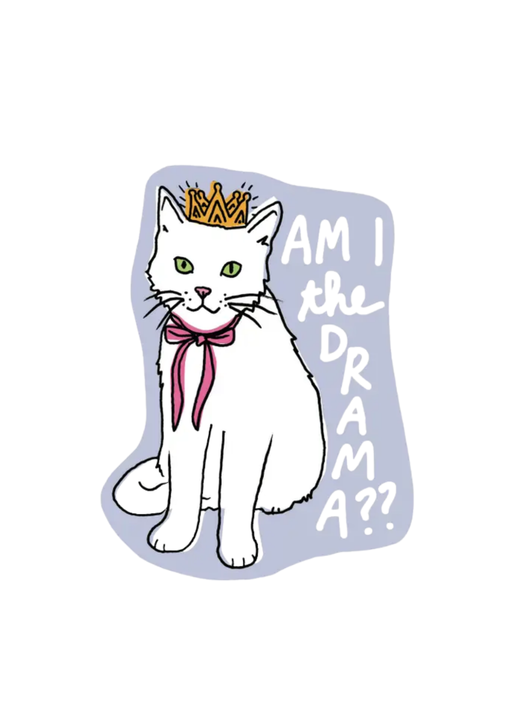 La Familia Green Drama Cat Sticker