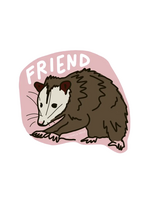 La Familia Green Possum Friend Sticker