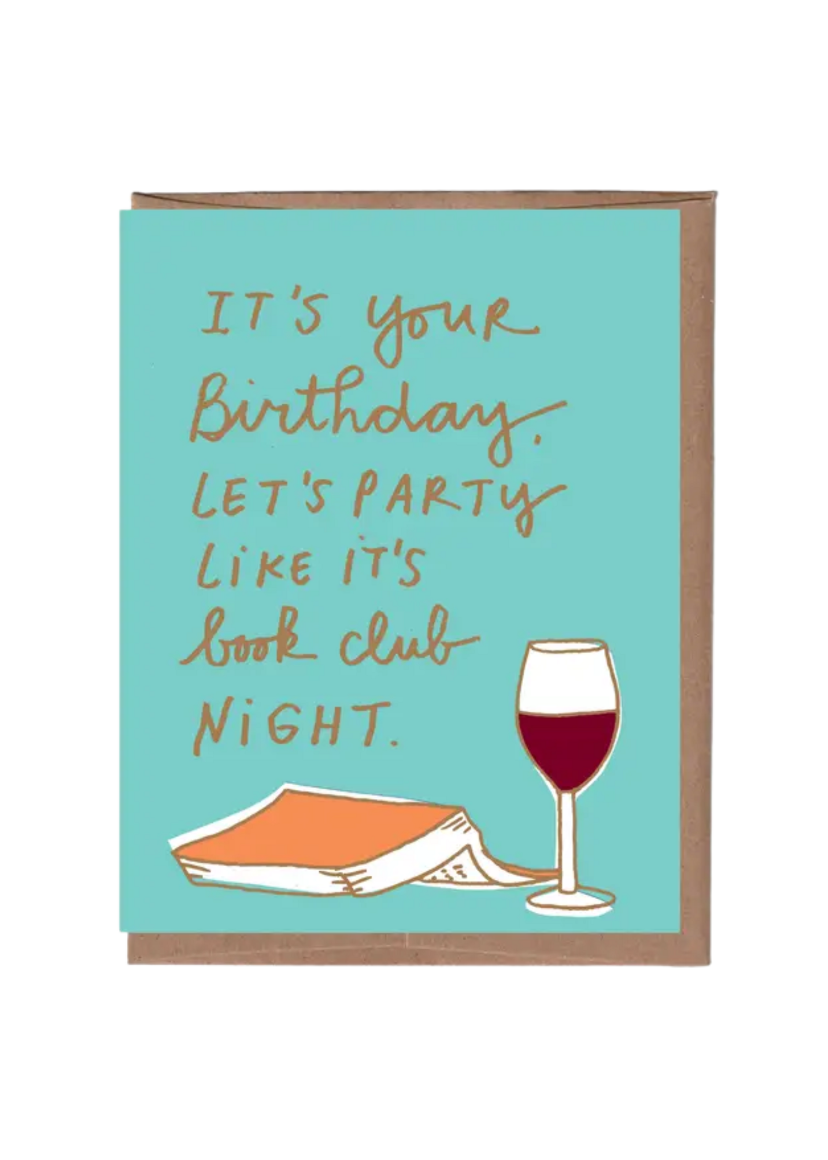 La Familia Green Scratch and Sniff Birthday Card - Book Club Night