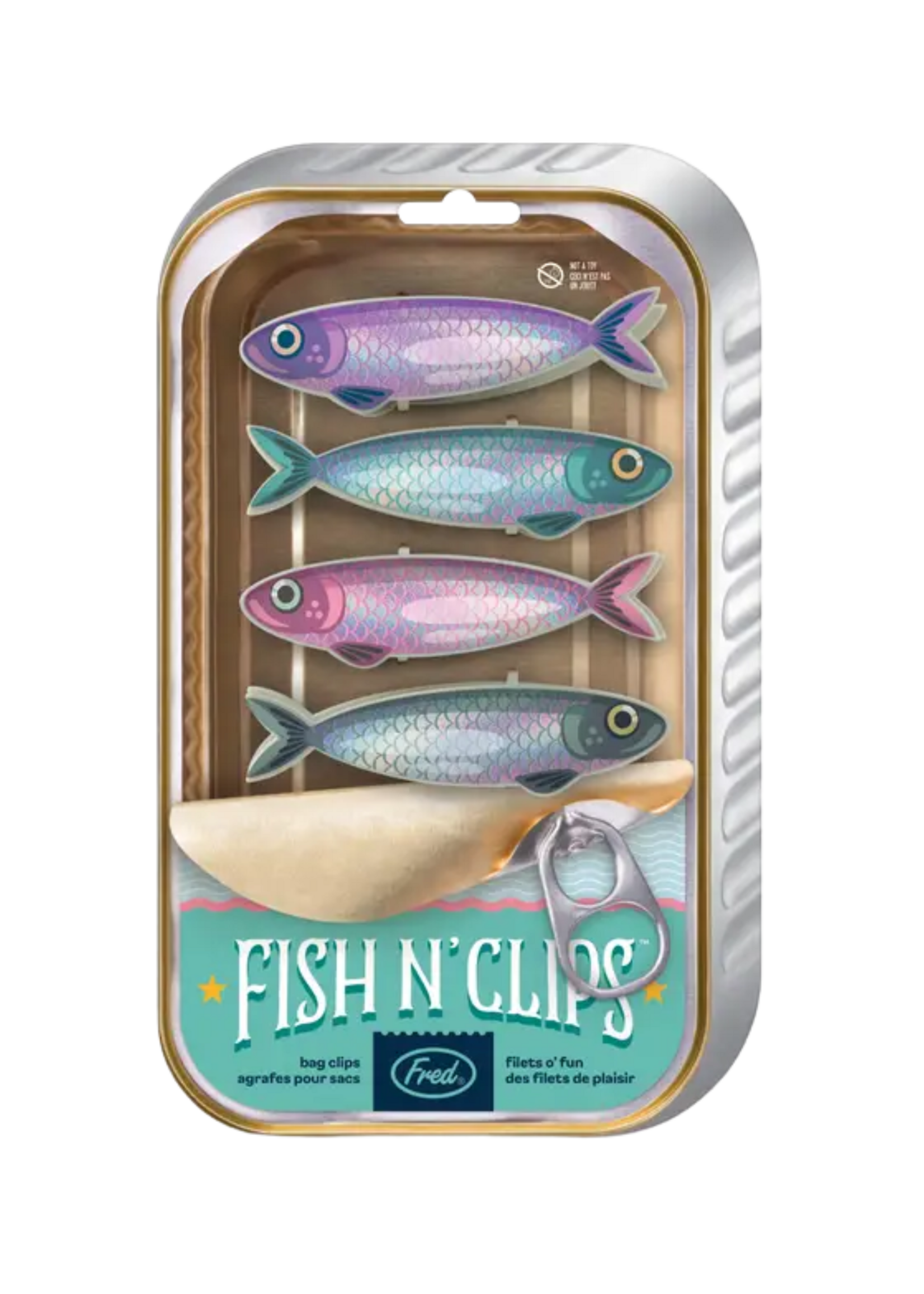 Fred and Friends Fish and Clips Bag Clips