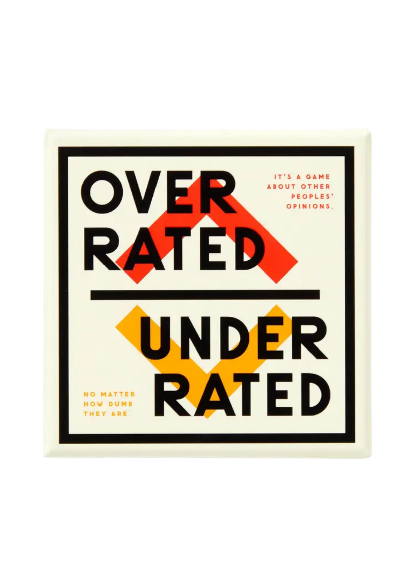 Chronicle Books Overrated / Underrated Game