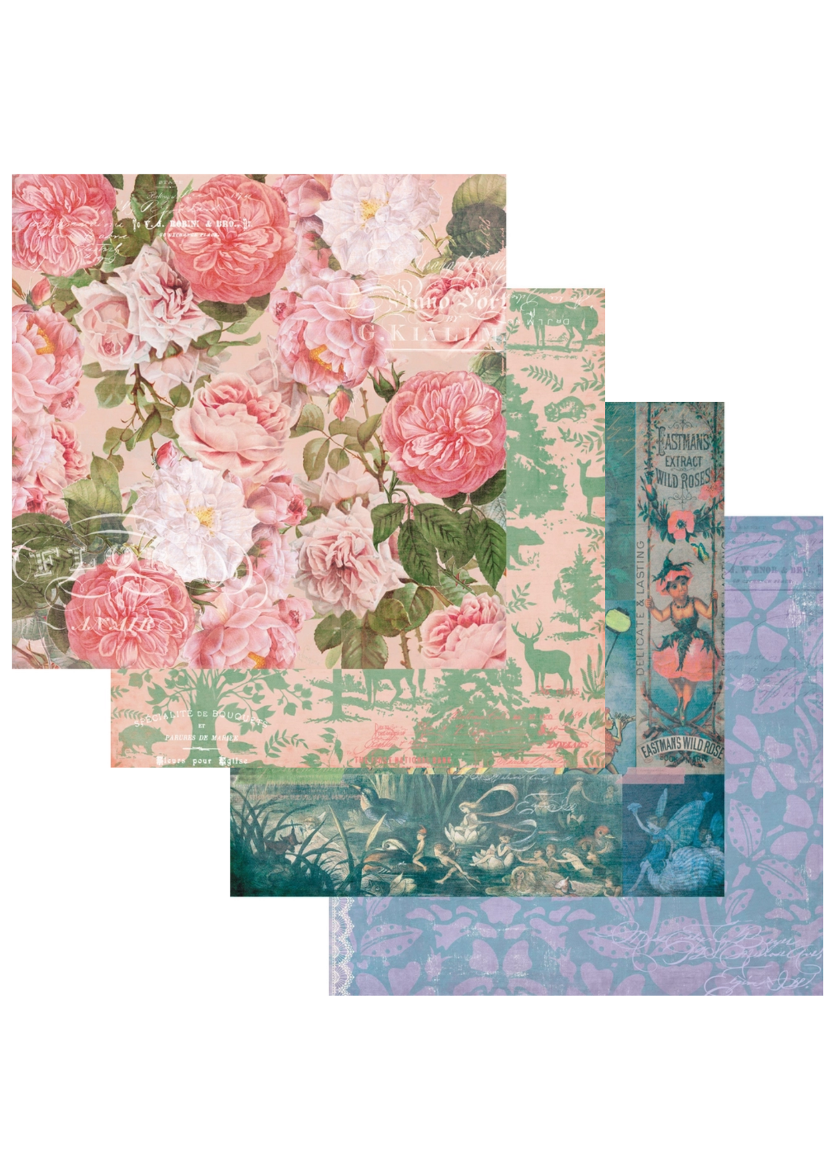 Fancy Pants Designs Fairy Garden Scrapbook Kit