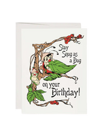 Red Cap Cards Birthday Card - Stay Snug As A Bug