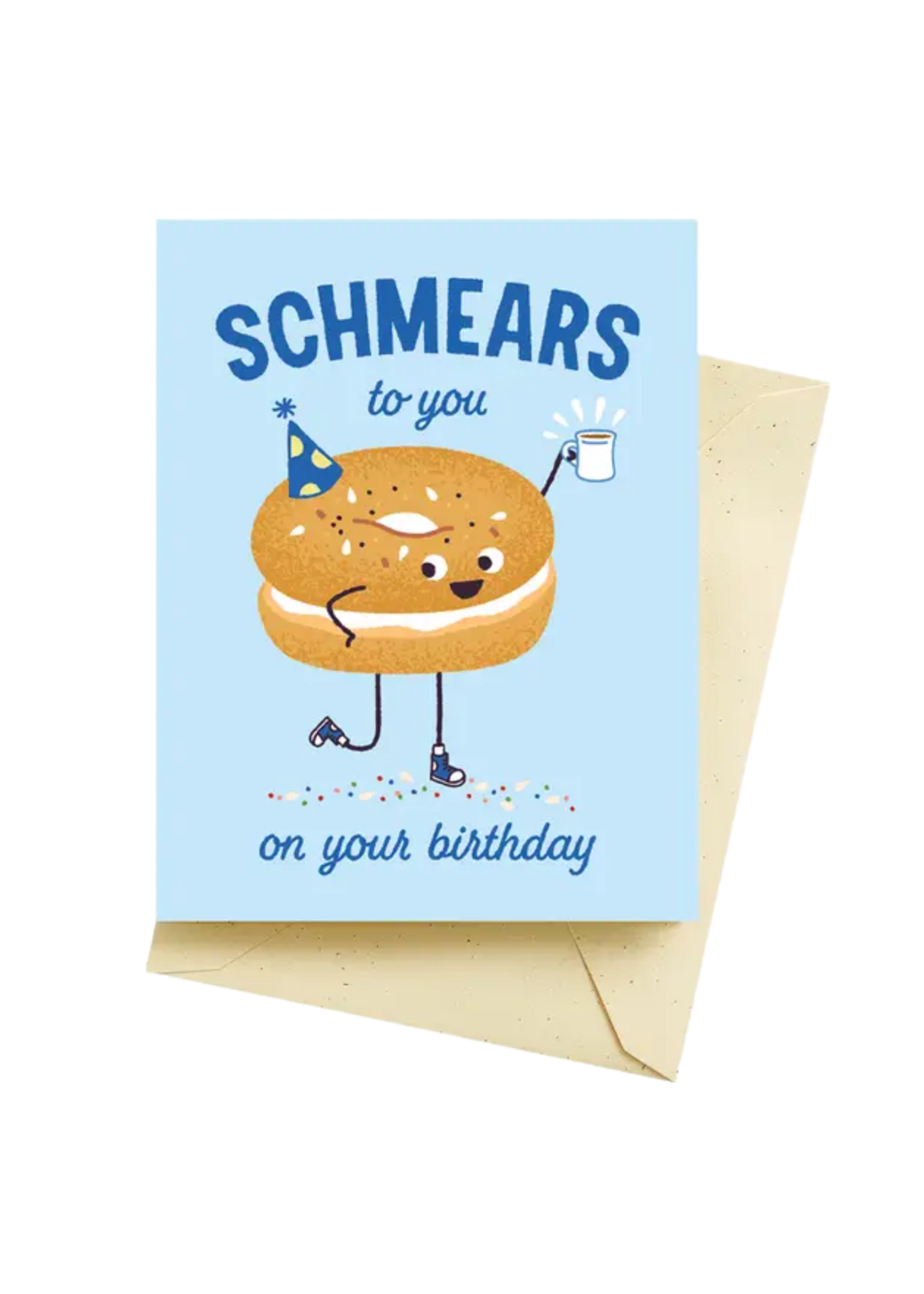 Seltzer Birthday Card - Schmears To You