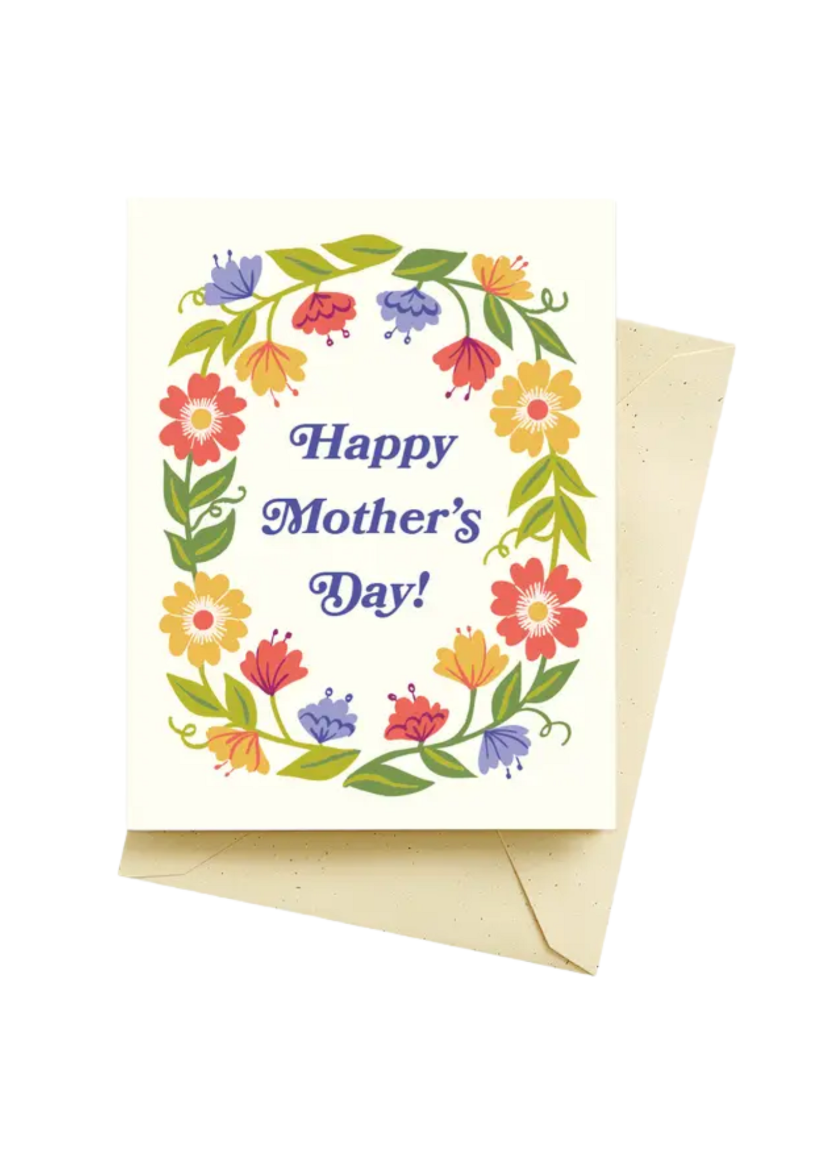 Seltzer Mother's Day Card - Garden Wreath