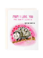 Liyana Studio Mother's Day Card - Love You More Than My Siblings Possum