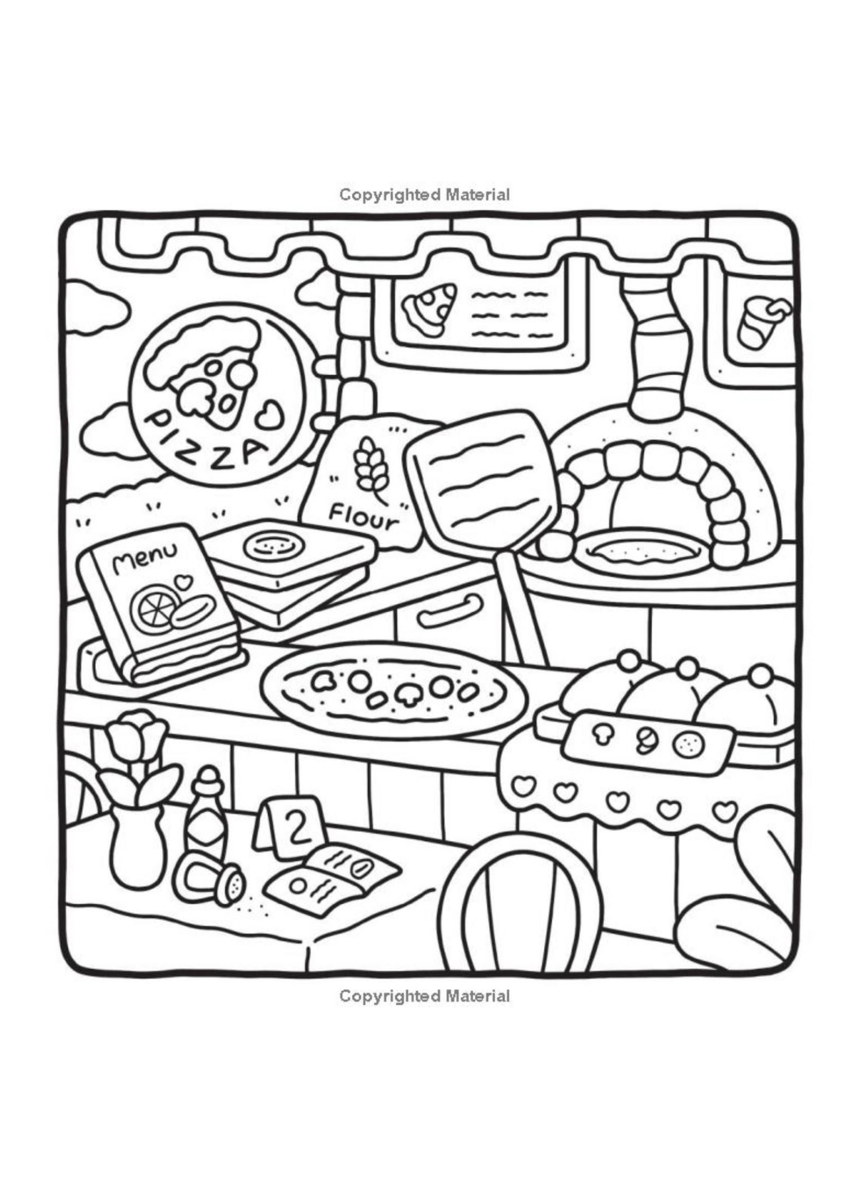 Simon & Schuster / Andrews McMeel Cozy Homes Coloring Book