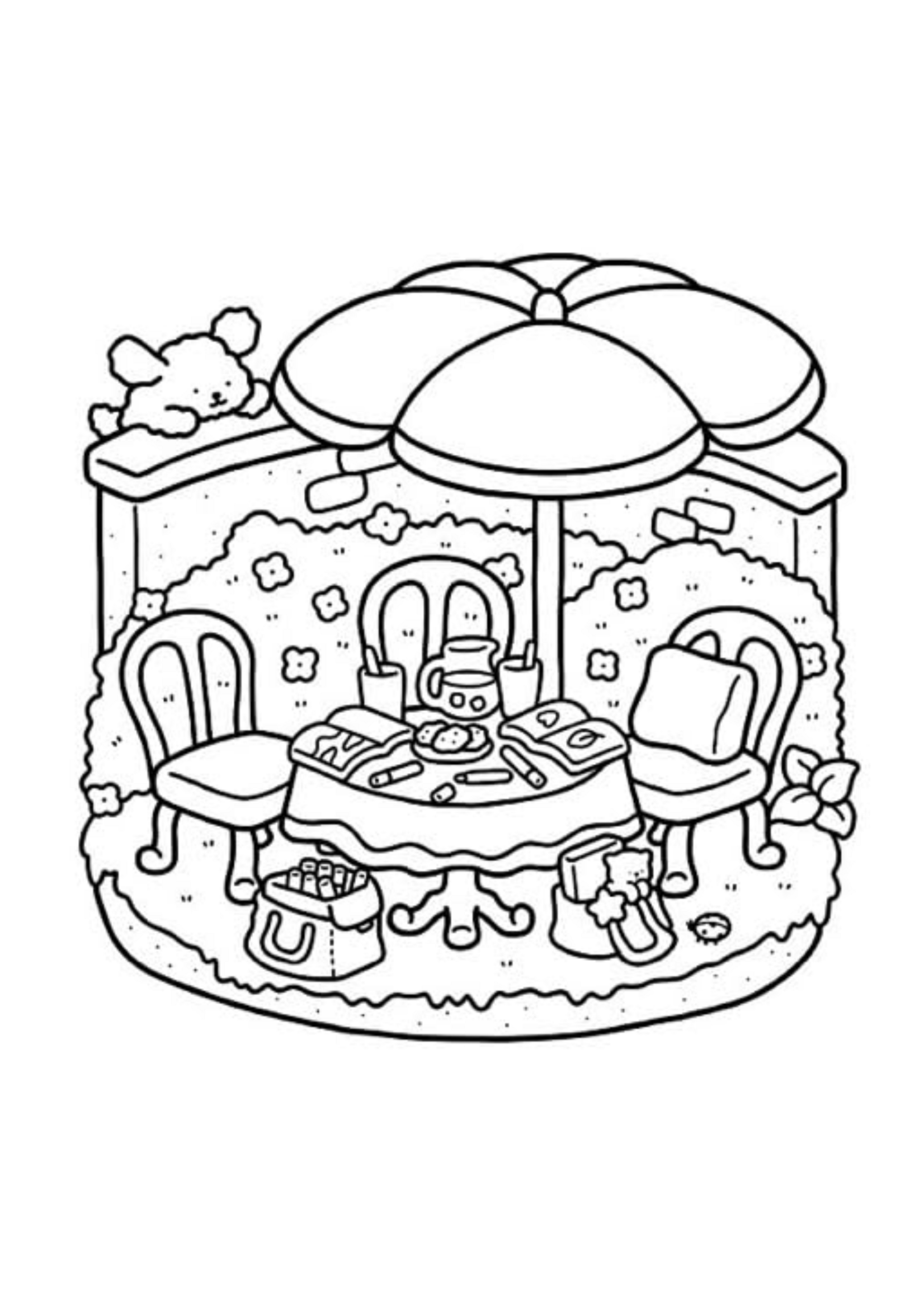 Simon & Schuster / Andrews McMeel Cozy Homes Coloring Book