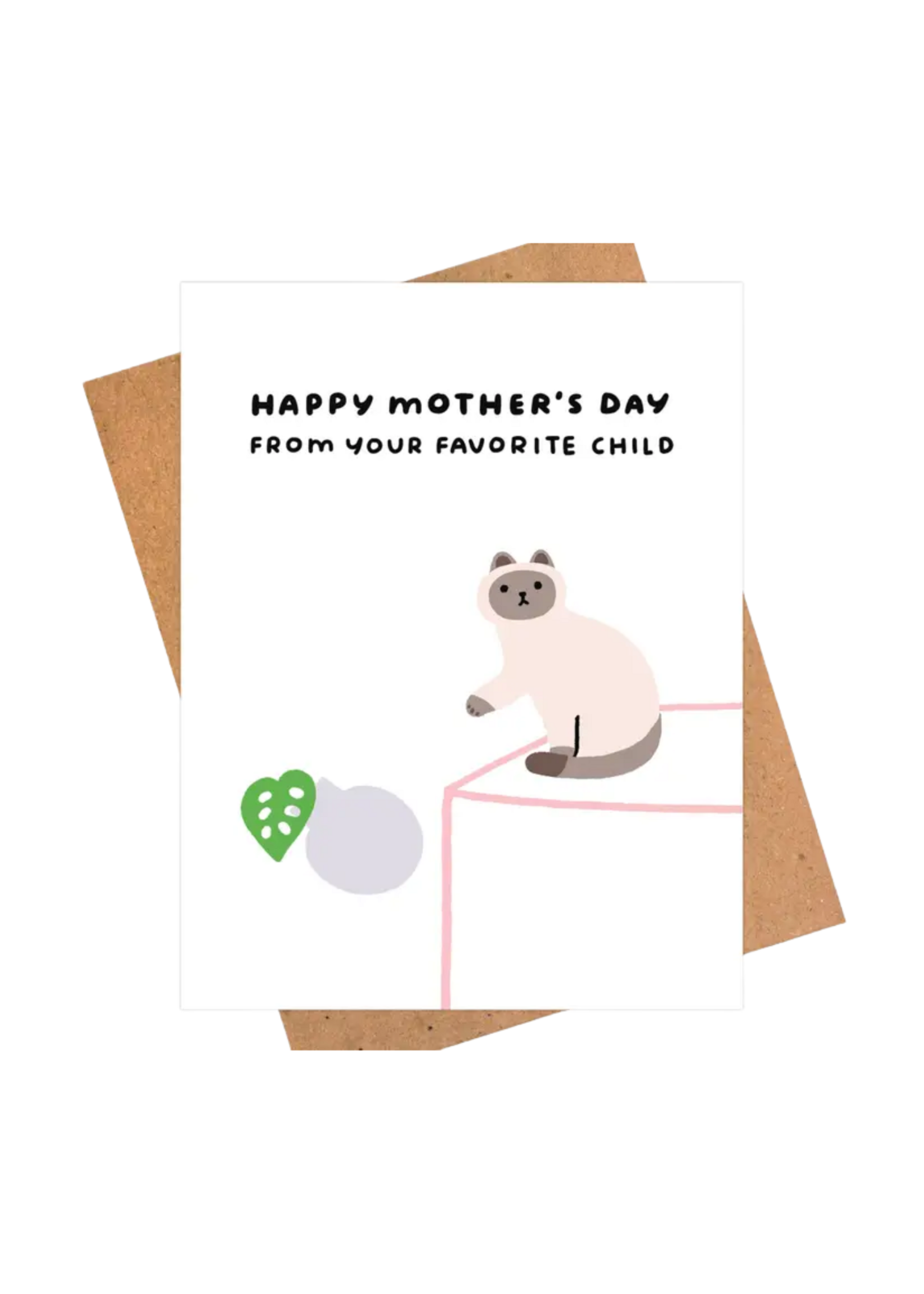 iej studio Mother's Day Card - Favorite Child Cat