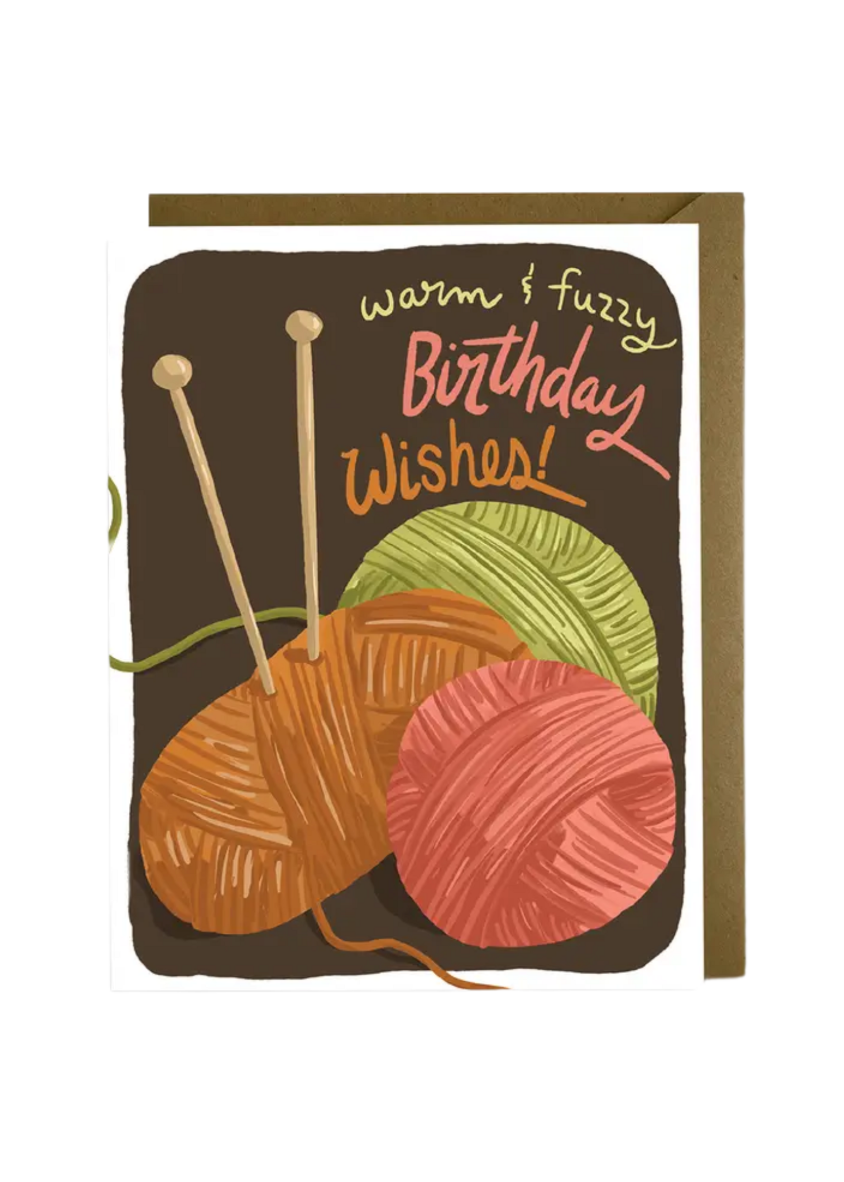 Kat French Design Birthday Card - Knitters Birthday