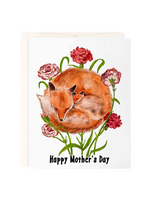 Liyana Studio Mother's Day Card - Carnation Fox