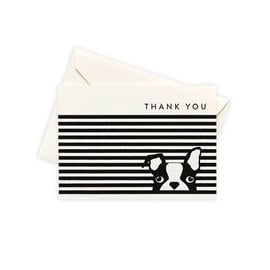 Seltzer Dog Stripe Thank You Notes