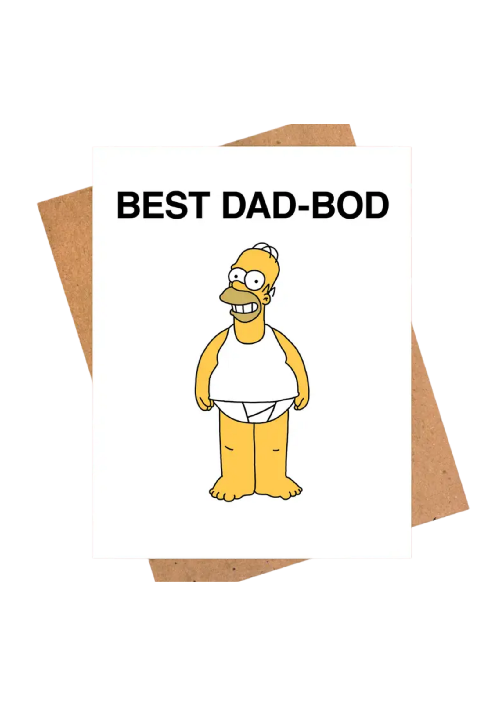 Pop Hot Cards Father's Day Card - Homer Simpson Dad Bod