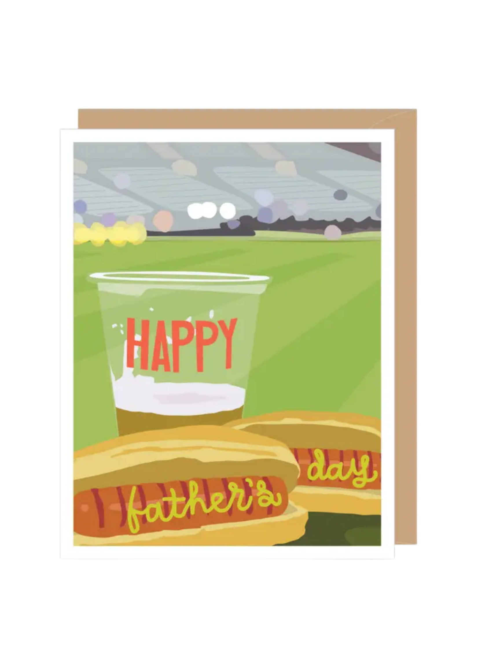 Apartment 2 Cards Father's Day Card - Baseball Stadium