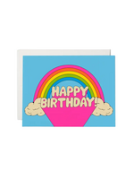 Red Cap Cards Birthday Card - All Over Rainbows