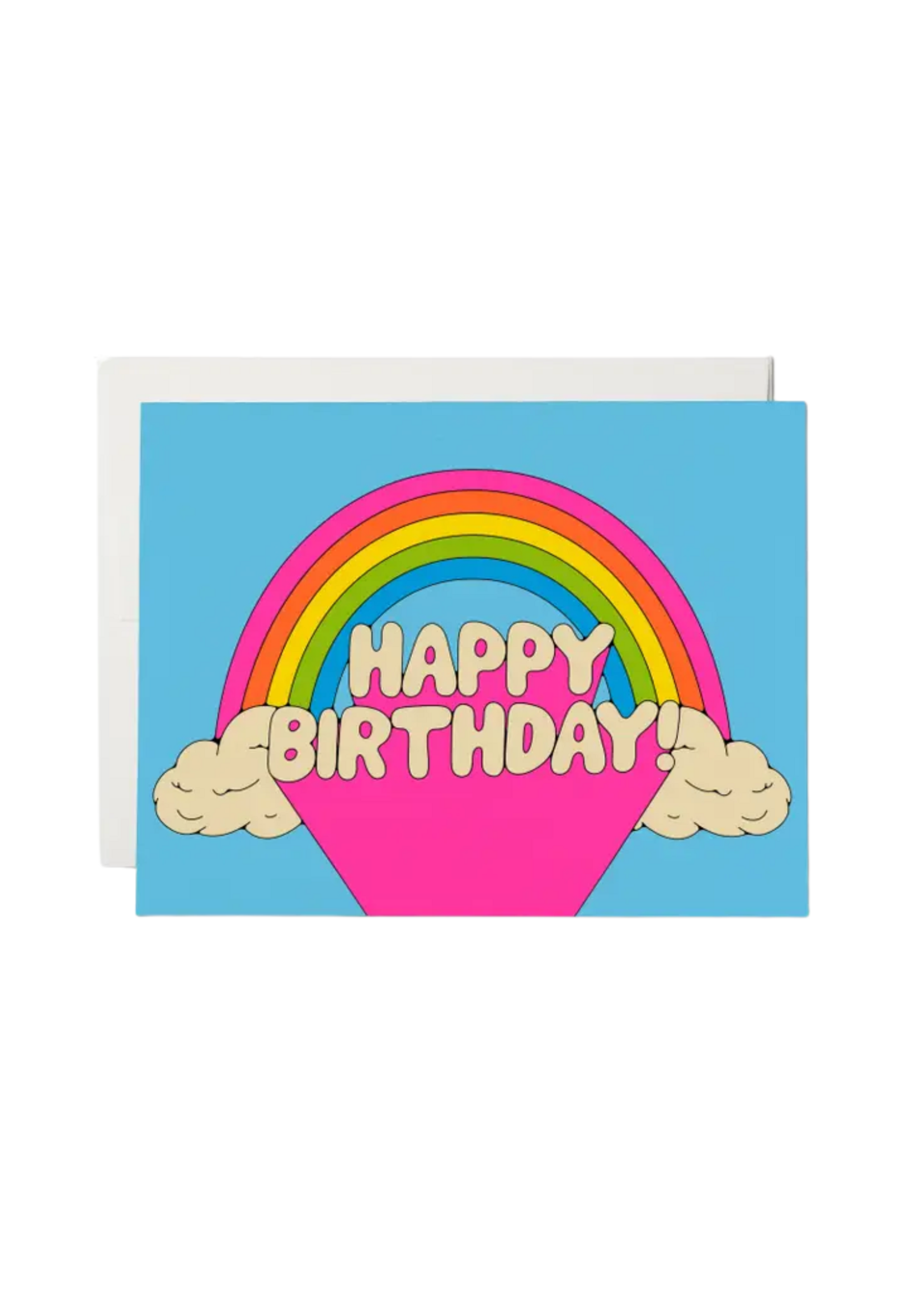 Red Cap Cards Birthday Card - All Over Rainbows