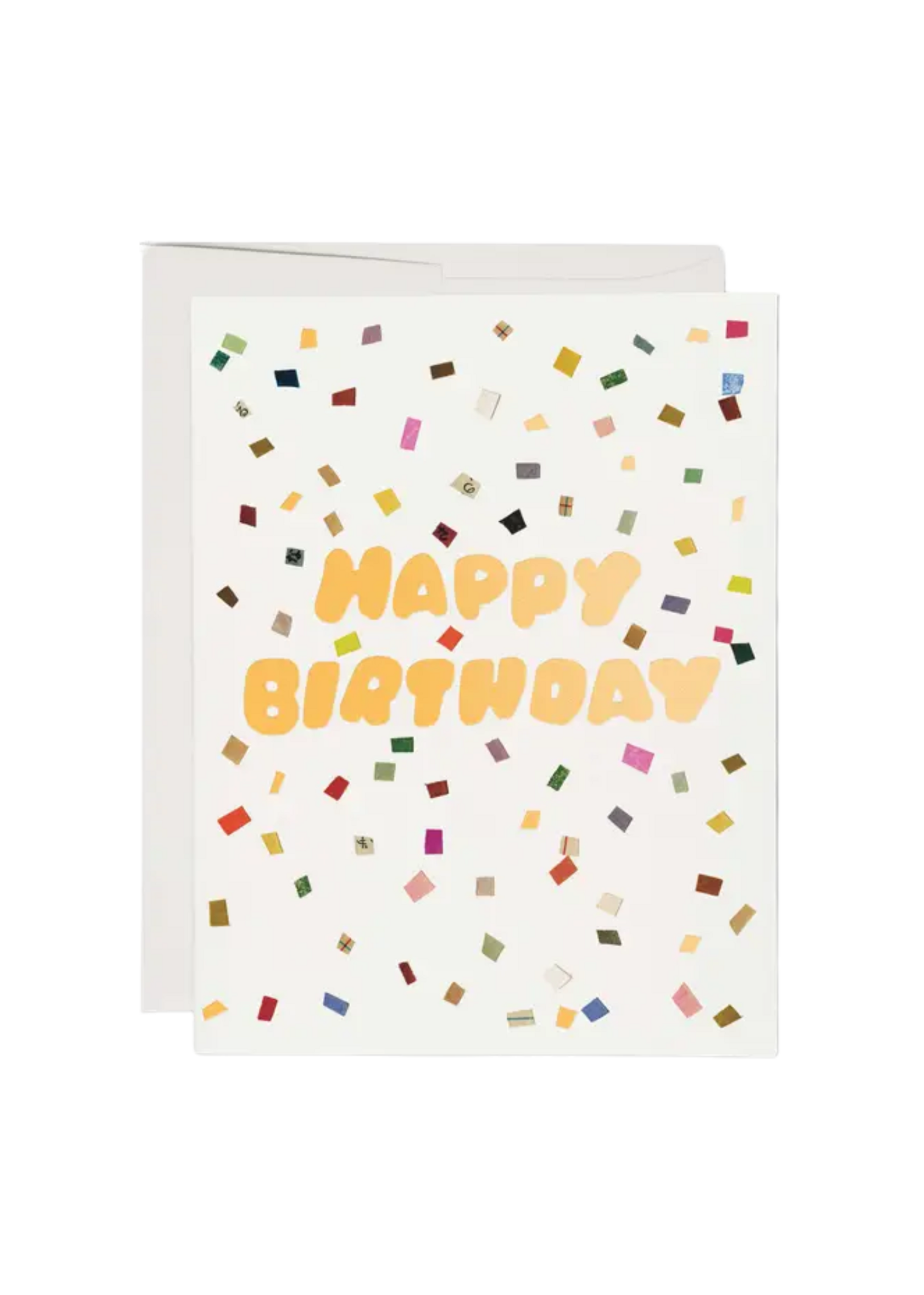 Red Cap Cards Birthday Card - Colorful Confetti