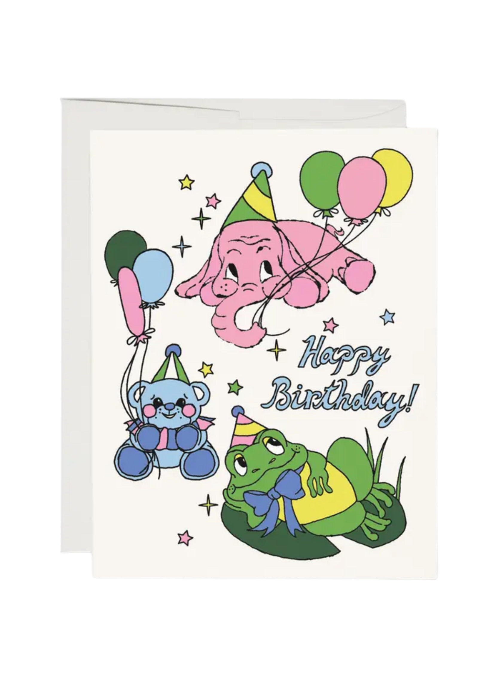 Red Cap Cards Birthday Card - Birthday Animals