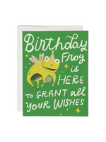 Red Cap Cards Birthday Card - Birthday Frog