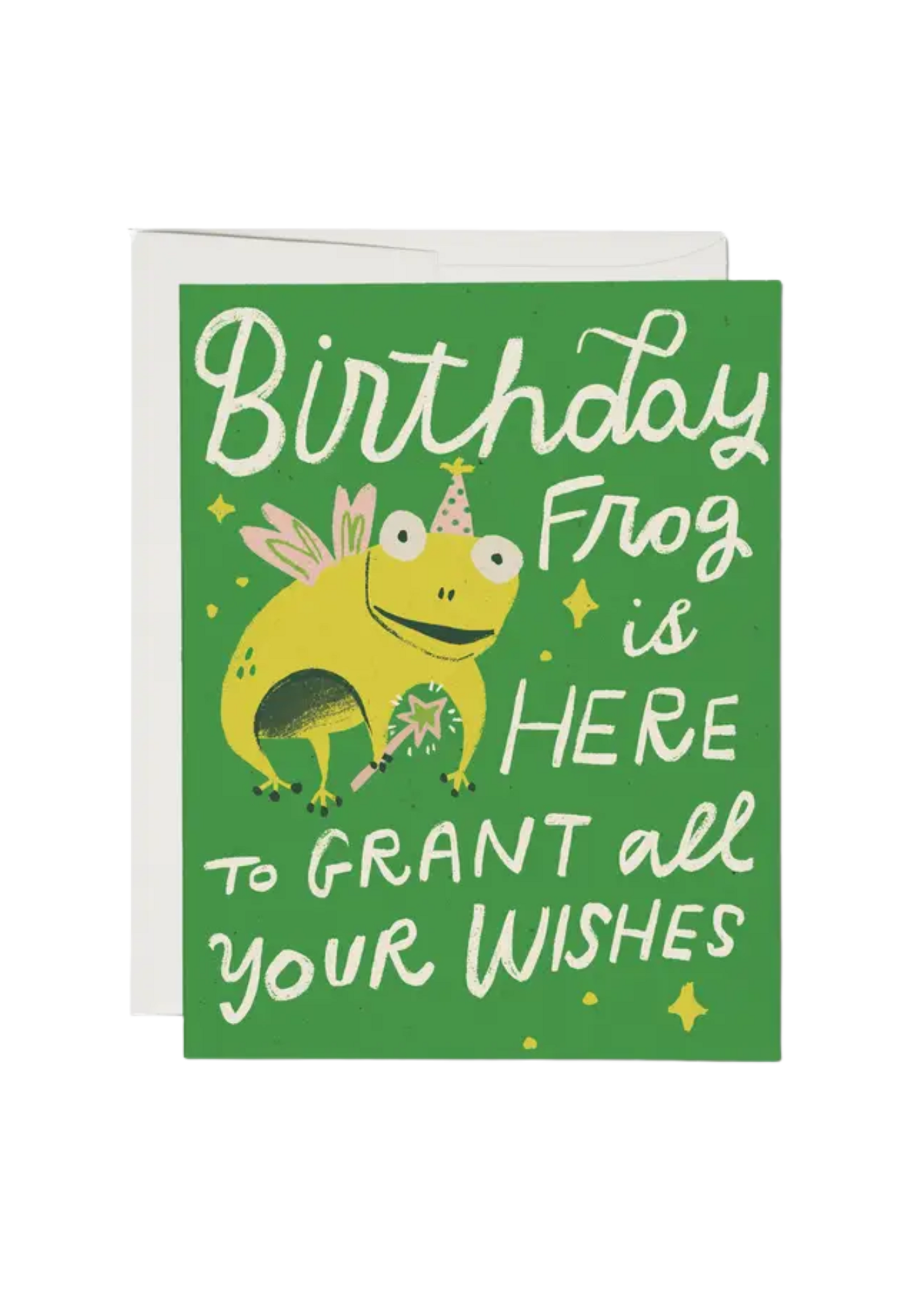 Red Cap Cards Birthday Card - Birthday Frog