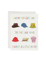 Red Cap Cards Father's Day Card - Lots of Hats