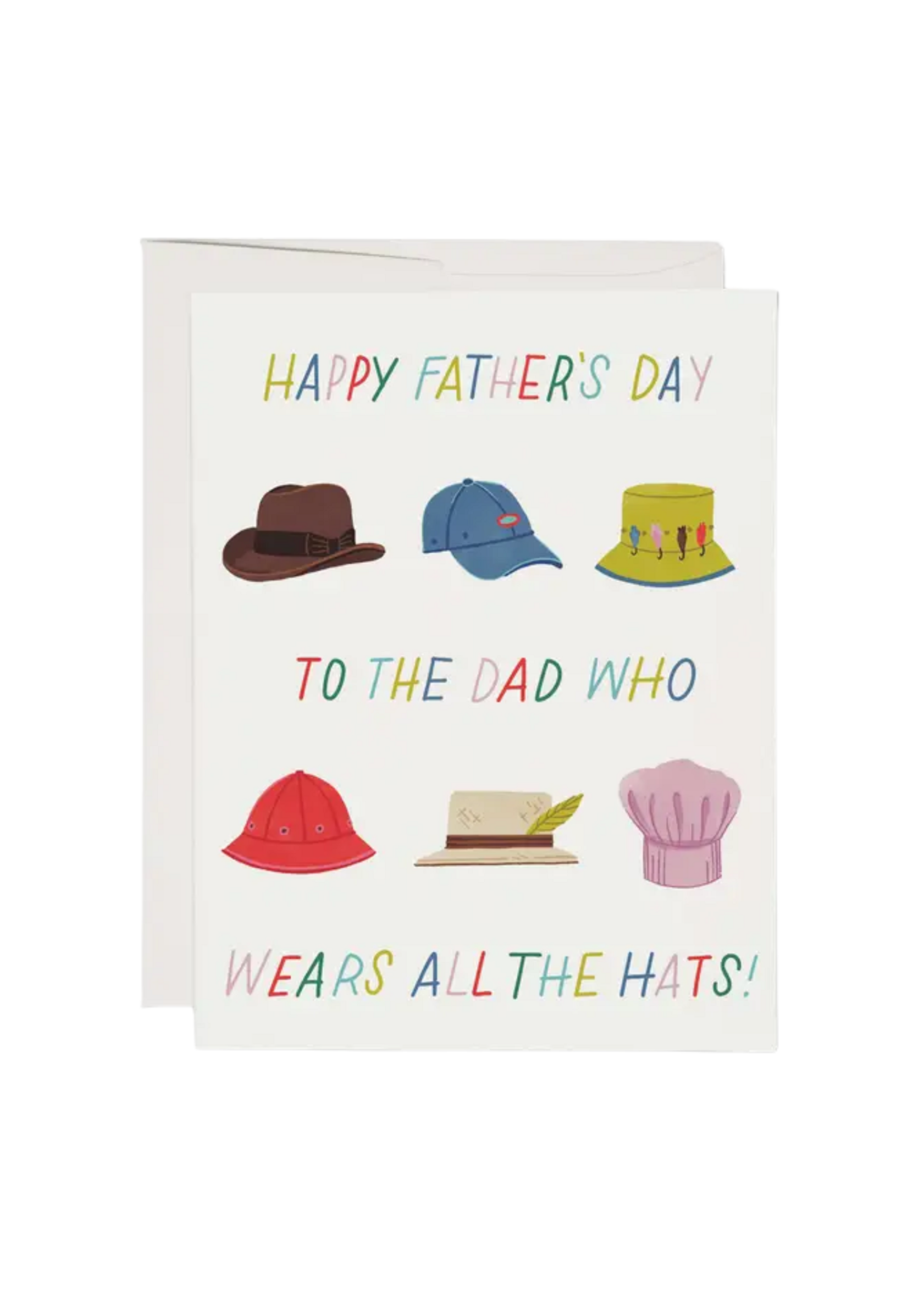 Red Cap Cards Father's Day Card - Lots of Hats