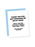 That's So Andrew Parent Card - Thanks For Not Dropping Me