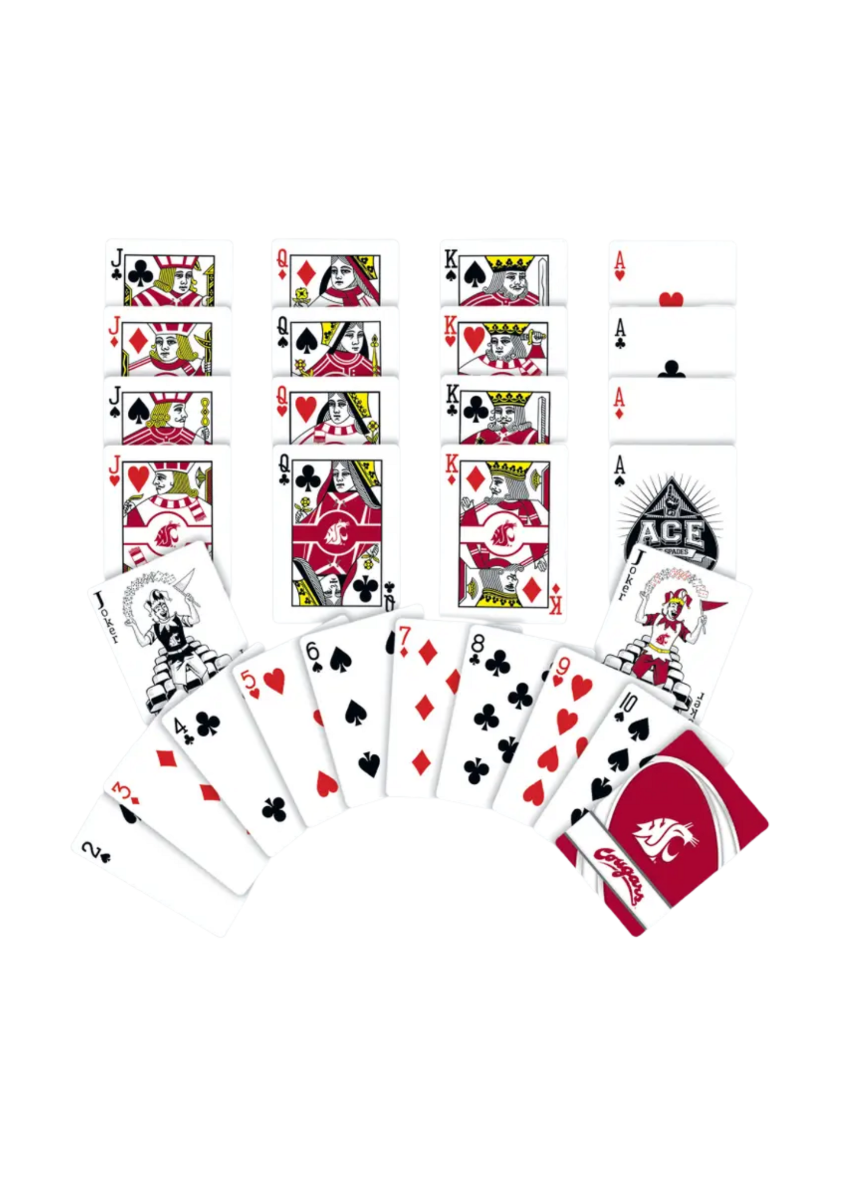 Masterpieces Puzzles Washington Cougars Playing Cards