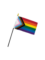 Flags Importer Progress Pride 4x6in Stick Flag