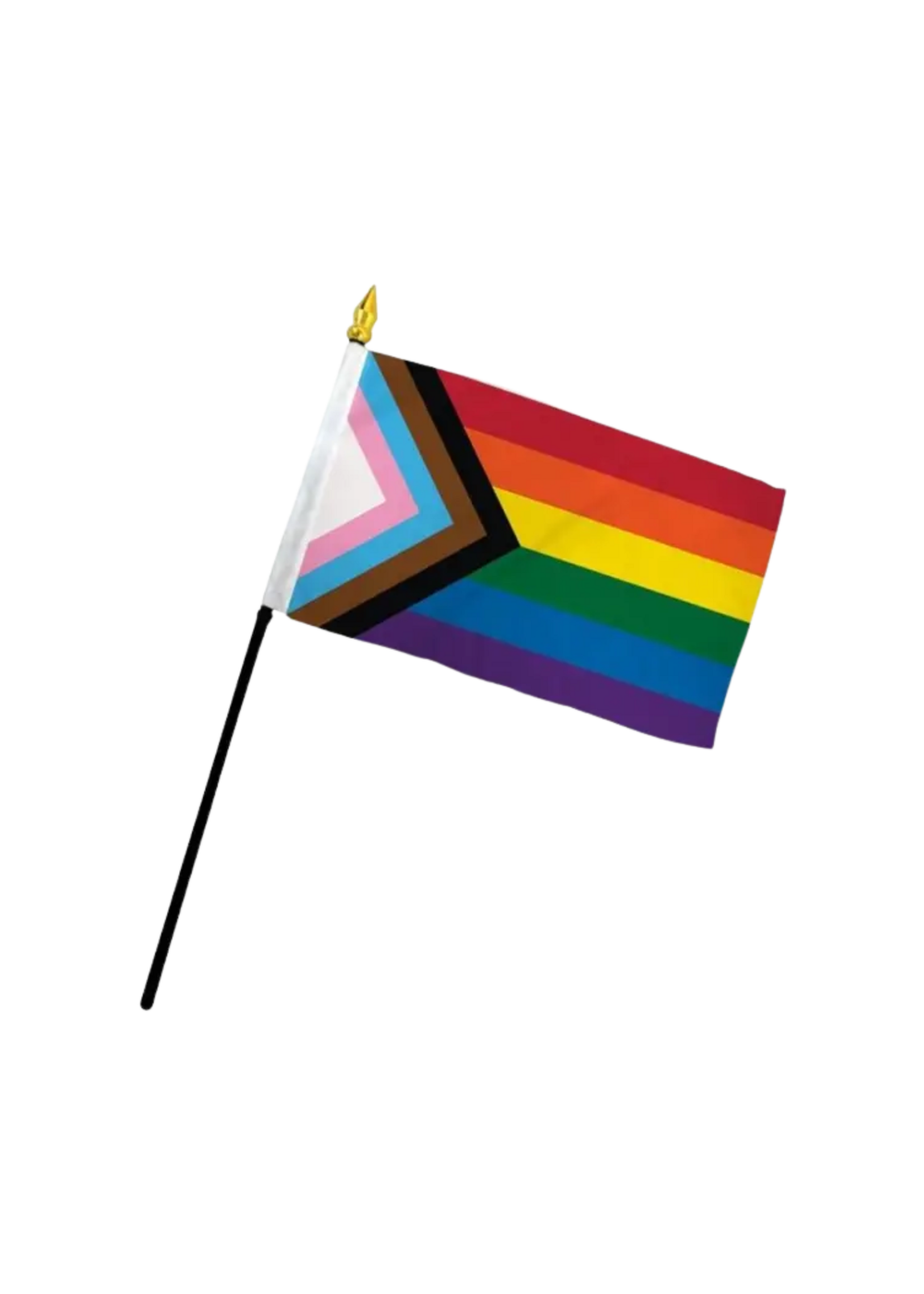 Flags Importer Progress Pride 4x6in Stick Flag