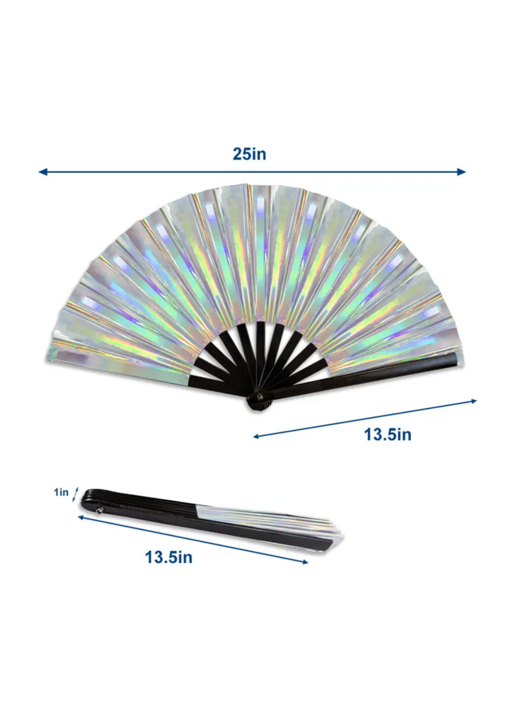 Flags Importer Metallic Silver X-Large Fan