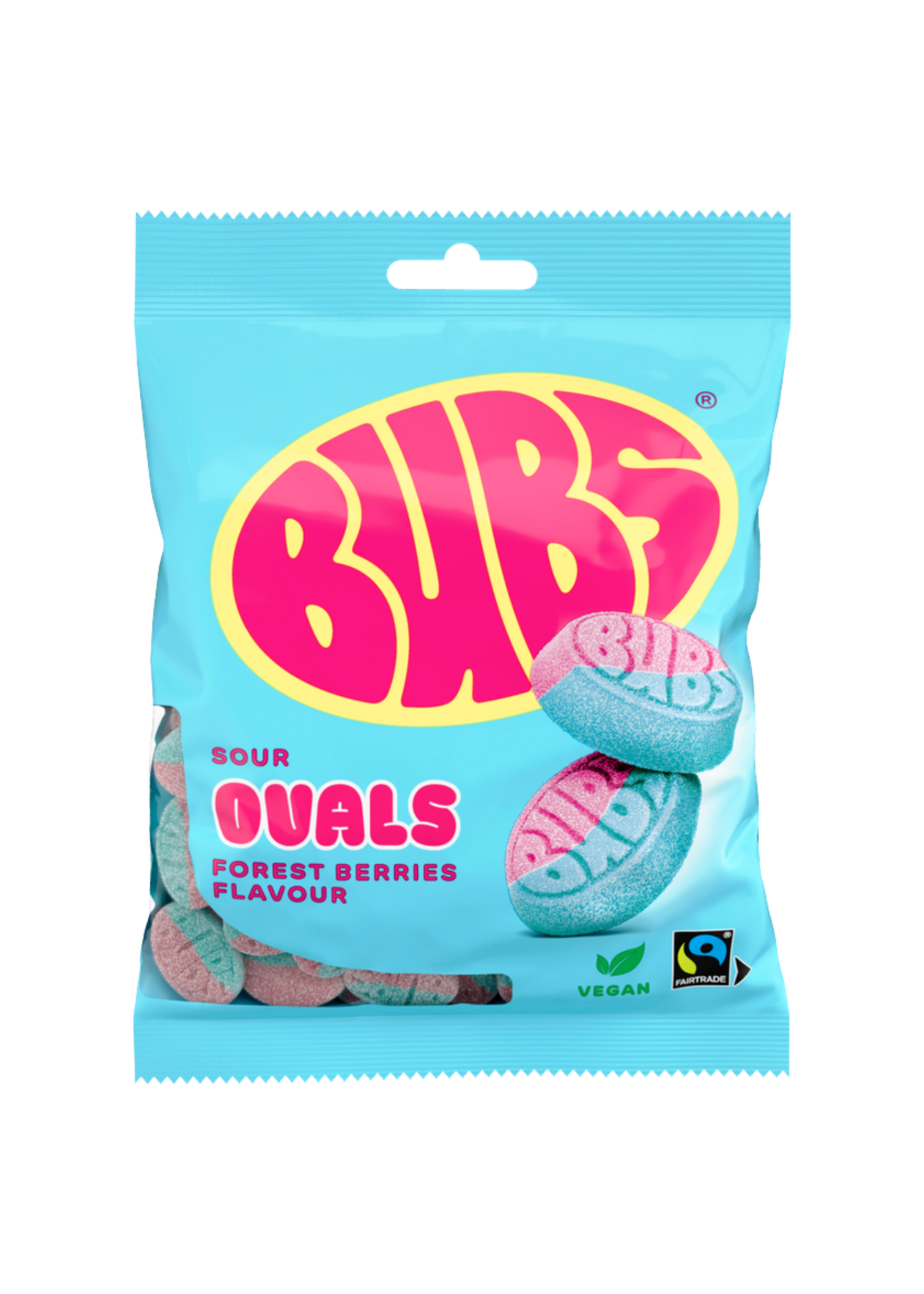 Sweet As Fudge Candy Shoppe Bubs Swedish Candy Forest Berries Ovals (Raspberry / Blueberry)