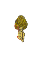 Stasia Burrington Morel Mushroom Girl Enamel Pin