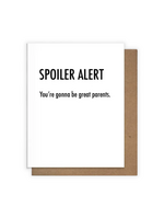 Pretty Alright Goods New Baby Card - Spoiler Alert