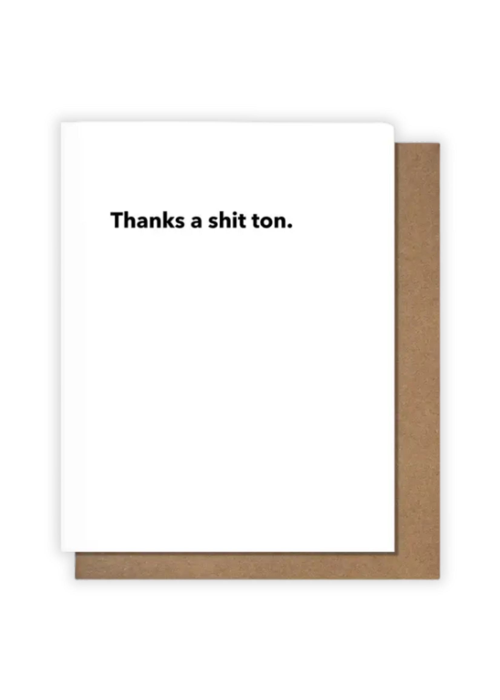 Pretty Alright Goods Thank You Card - Shit Ton
