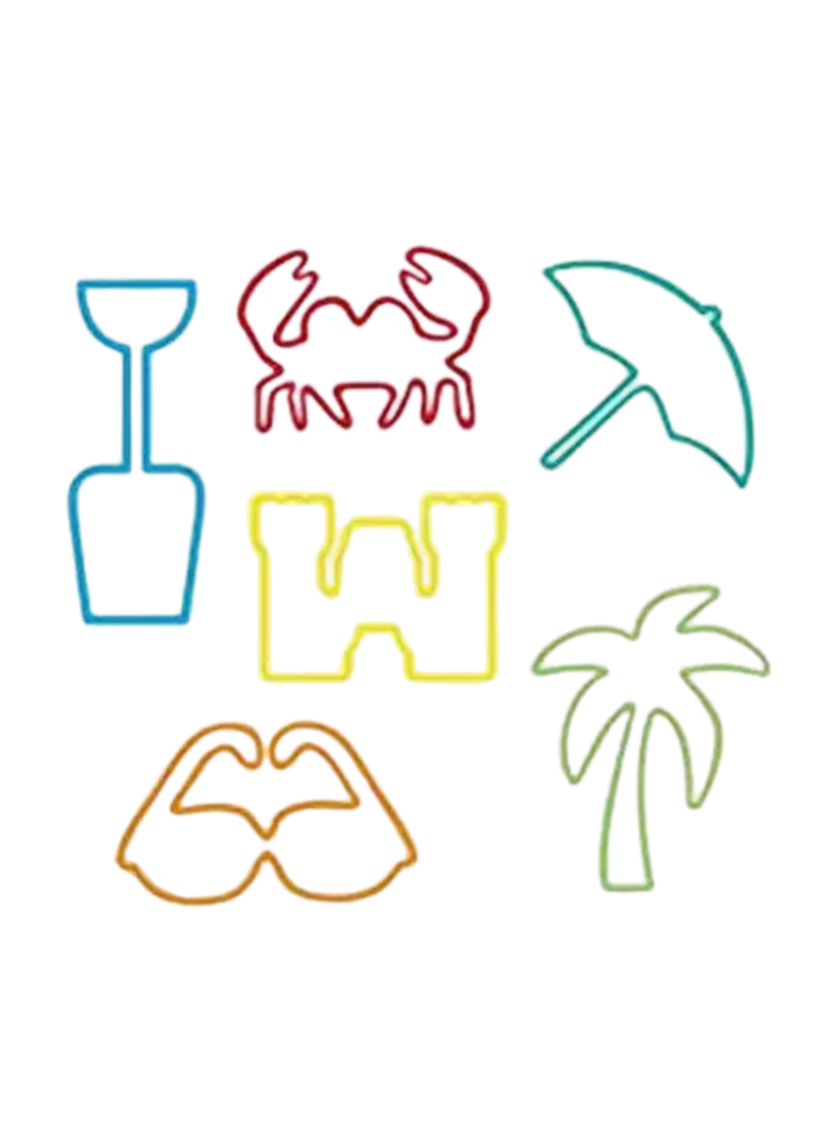 Sillybandz Beach Silly Bandz